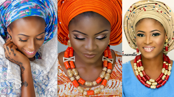 Nigerian Traditional Bridal Makeup Tinurella LoveWeddingsNG feat