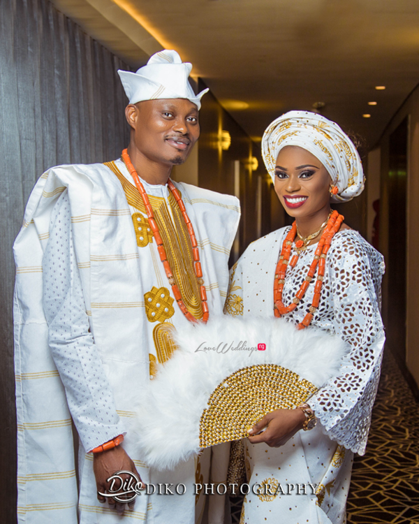 Nigerian Tradtional Bride and Groom Omolade and Adekunle Diko Photography LoveWeddingsNG