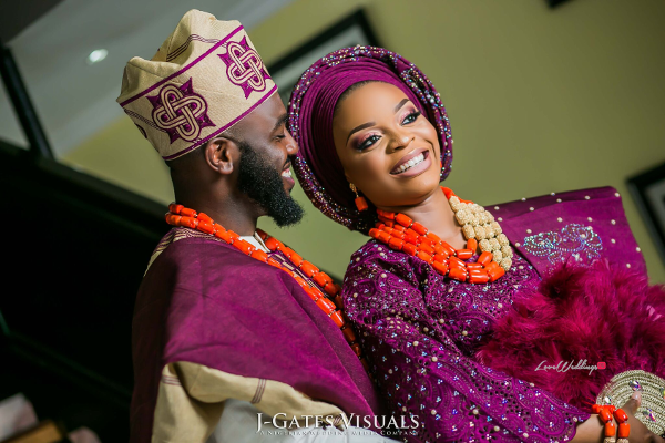 Nigerian Traditional Bride and Groom Wanni Fuga and Sam Wabara LoveWeddingsNG 2