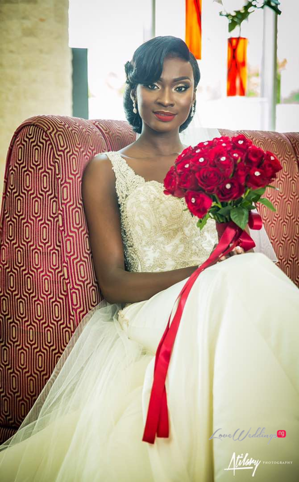 Nigerian Vow Renewal Wedding Bride and Bouquet Fatou and Obi LoveWeddingsNG