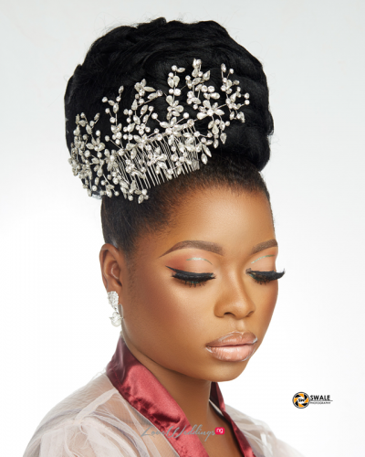 This high bun bridal hairstyle is aisle perfect - LoveweddingsNG