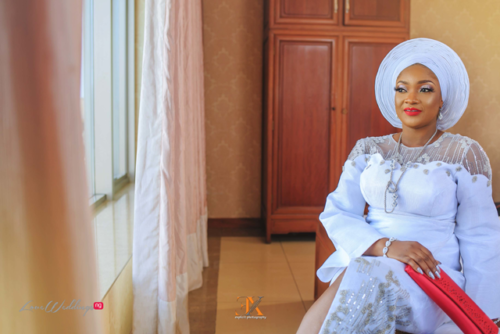 Omolola & Tunbosun's white traditional wedding - LoveweddingsNG