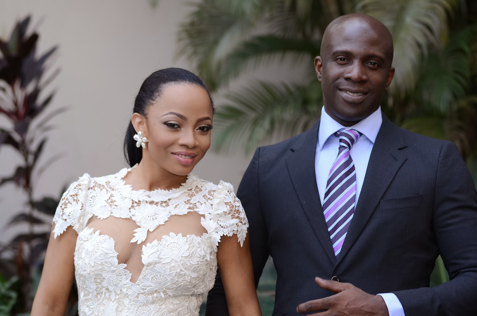 Pictures from Toke Makinwa and Maje Ayida’s Surprise Wedding