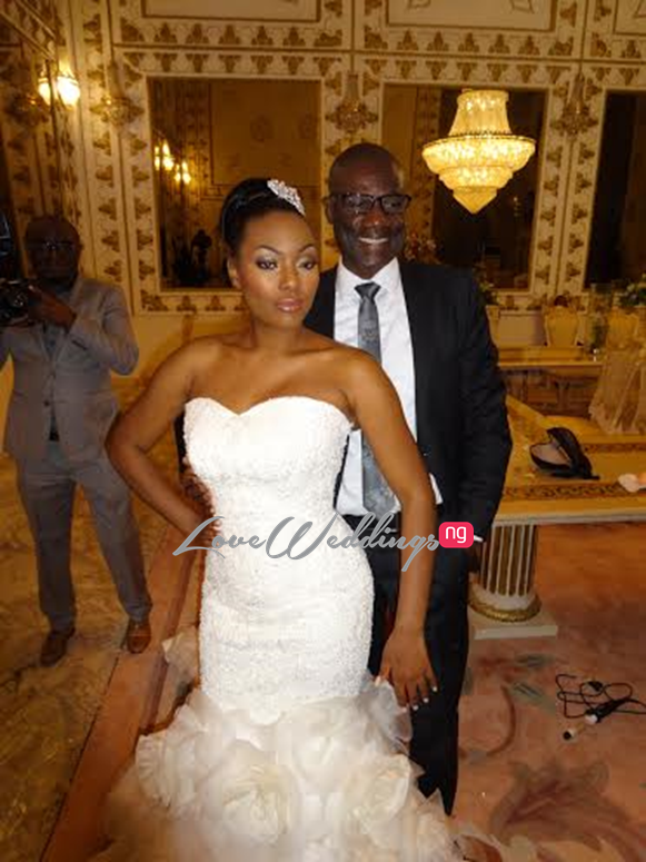 White Wedding: Hadiza Raisa Okoya weds Olamijuwonlo Alao-Akala