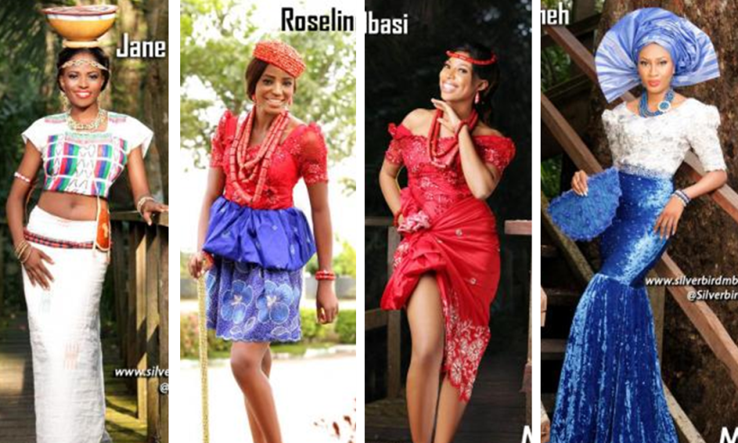 Most Beautiful Girl in Nigeria (MBGN 2014) Contestants in Trad!