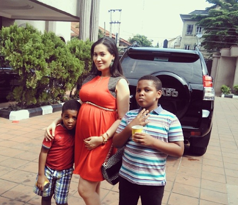 Caroline Danjuma Pregnant with sons Loveweddingsng