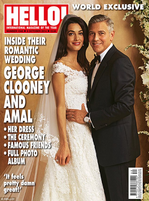 George Clooner and Amal Alamuddin Wedding Venice Hello Magazine Loveweddingsng