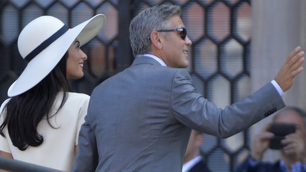 George Clooner and Amal Alamuddin Wedding Venice Loveweddingsng