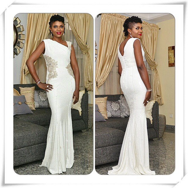 Omoni Oboli's look for the premiere of 'Being Mrs Elliot' Dress: Mai Atafo Inspired (MAI)