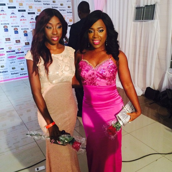 Genevieve Pink Ball 2014 - Beverly Naya and Moet Abebe