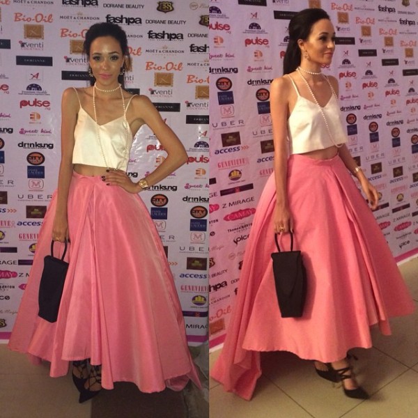 Genevieve Pink Ball 2014 - Eku Edewor