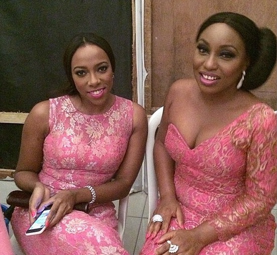 Genevieve Pink Ball 2014 - Fade Ogunro and Rita Dominic