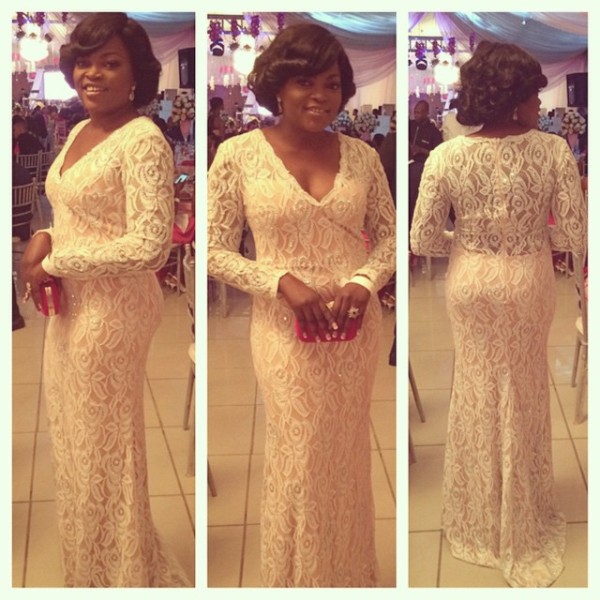 Genevieve Pink Ball 2014 - Funke Akindele