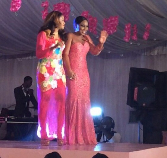 Genevieve Pink Ball 2014 - Lanre Da Silva with Rita Dominic