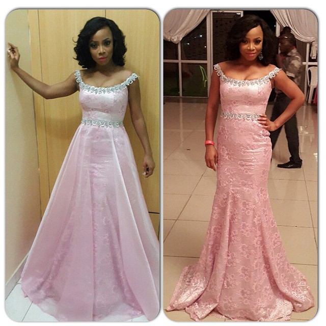 Genevieve Pink Ball 2014 - Toke Makinwa2