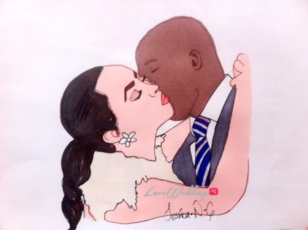 Nigerian Bridal Sketch - Toke Makinwa Maje Ayida Jessica LoveweddingsNG