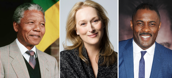 LoveweddingsNG Nelson Mandela, Meryl Streep, Idris Elba