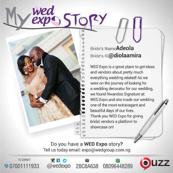 LoveweddingsNG Wed Expo Story - Adeola