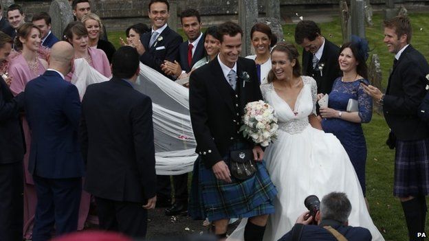 Andy Murray and Kim Sears LoveweddingsNG