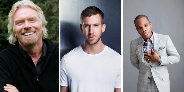 Richard Branson, Calvin Harris, Kirk Franklin LoveweddingsNG