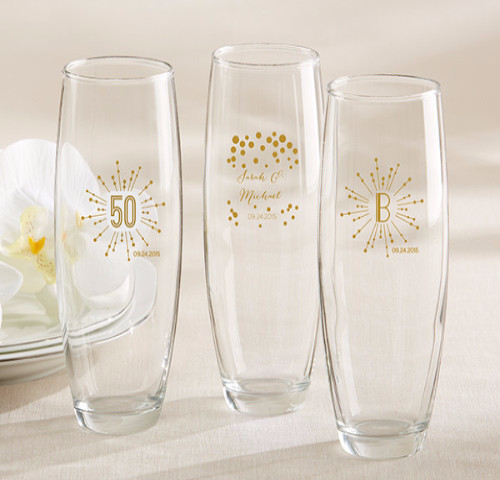 The Artisans Gift Company Anniversary LoveweddingsNG - Stemless Champagne Glass