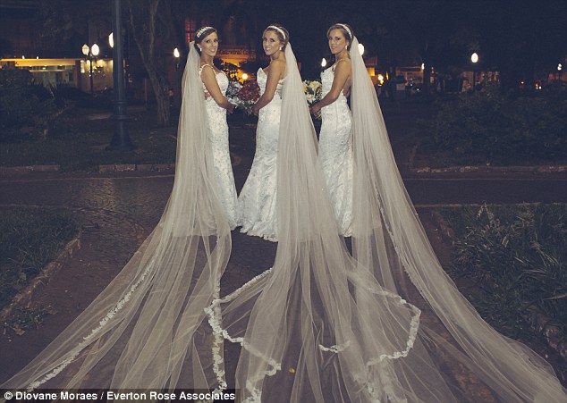 Triplets Wed in Brazil LoveweddingsNG4