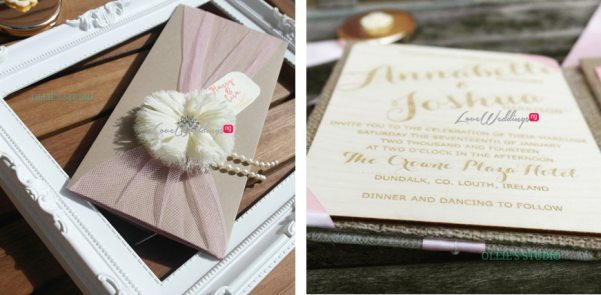 Ollies Studio - Shabby Chic Rustic Informal Wedding Invitations LoveweddingsNG