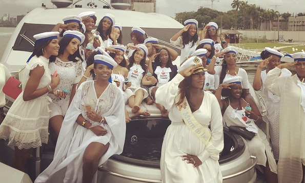 Pictures from Tiwa Savage’s Sailor Themed Baby Shower