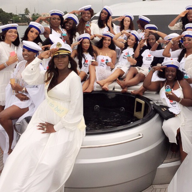 Pictures From Tiwa Savage S Sailor Themed Baby Shower