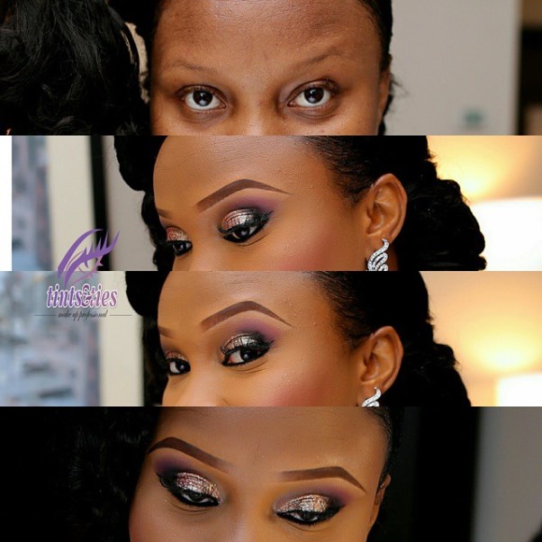 LoveweddingsNG Before and After Tints and Ties Makeup1