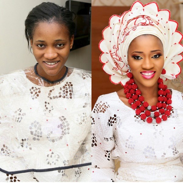 LoveweddingsNG Before and After Zainab Azeez