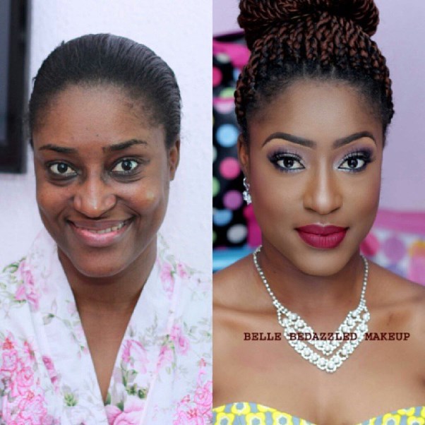 LoveweddingsNG Before meets After Makeovers - Belle Bedazzled