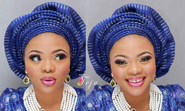 Blue and White Traditional Bridal Inspiration | Makeover by Teju