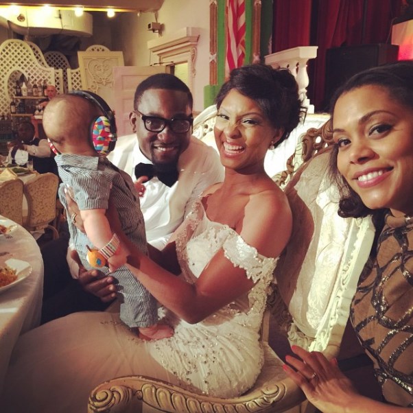 Gbenro Ajibade Osas Ighodaro White Wedding LoveweddingsNG1