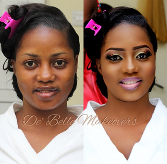 LoveweddingsNG Before and After - Debelle Makeovers
