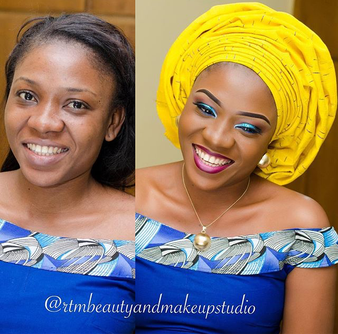 LoveweddingsNG Before and After - RTM Beauty & Makeup Studio1