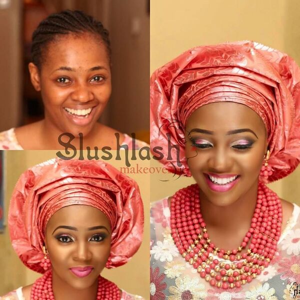 LoveweddingsNG Before and After - Slushlash Makeovers