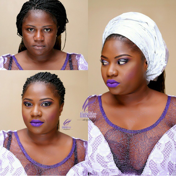 LoveweddingsNG Before and After - Tints & Ties Makeup