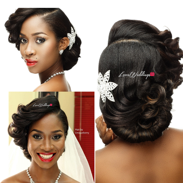 Nigerian Bridal Hair Inspiration Uniqueberry Hair - LoveweddingsNG1