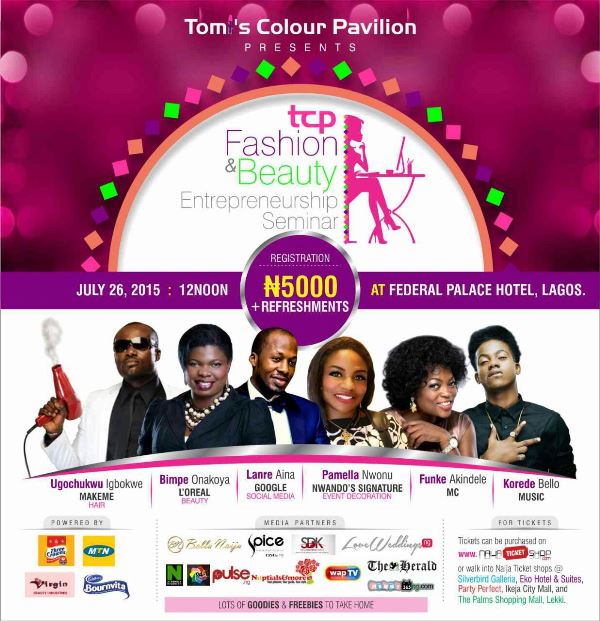 Tomi's Colour Pavilion Fashion and Beauty Entreprenuership Seminar LoveweddingsNG