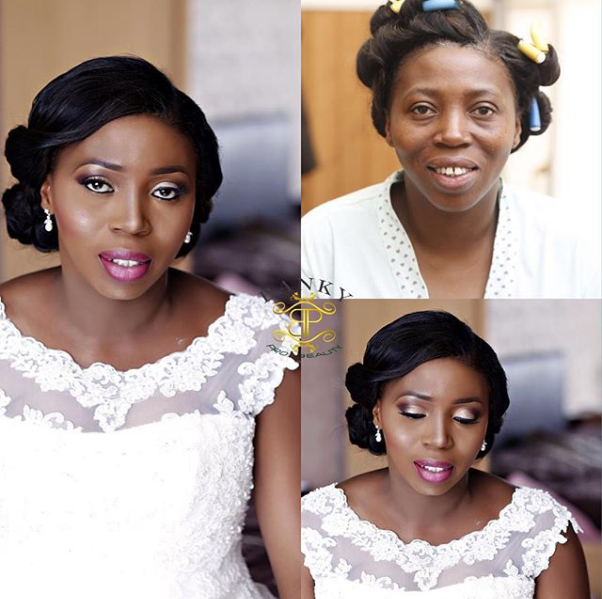 LoveweddingsNG Before and After - Banky Pro Beauty