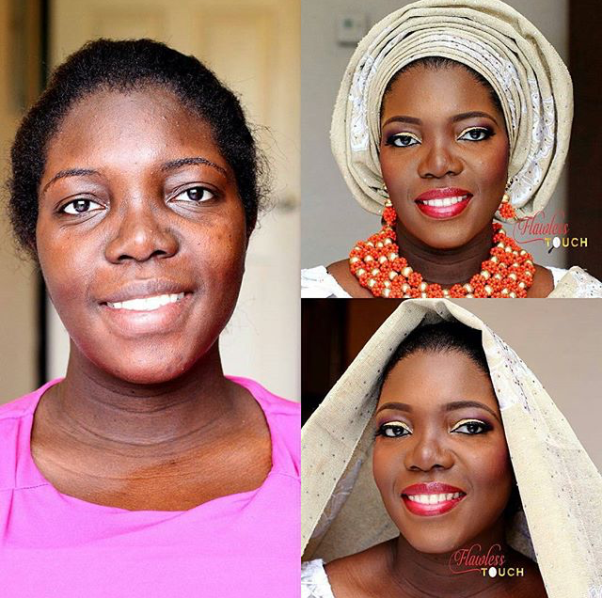 LoveweddingsNG-Before-and-After-Flawless Touch Makeover