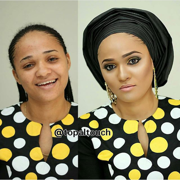 LoveweddingsNG-Before-and-After-Topal Touch