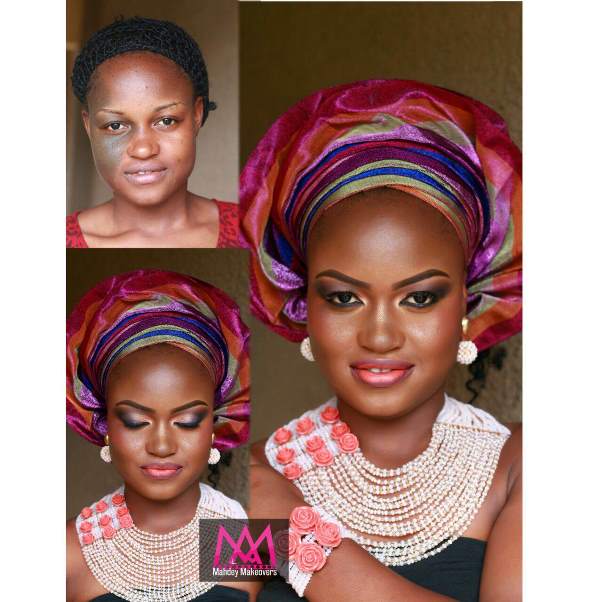 LoveweddingsNG Before and After - makeupbymahdey