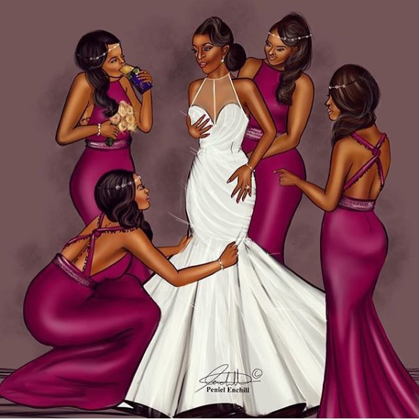 LoveweddingsNG Illustrations - Peniel Enchill