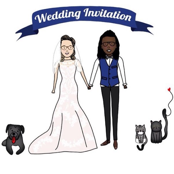 LoveweddingsNG Illustrations - Wedding Invitation