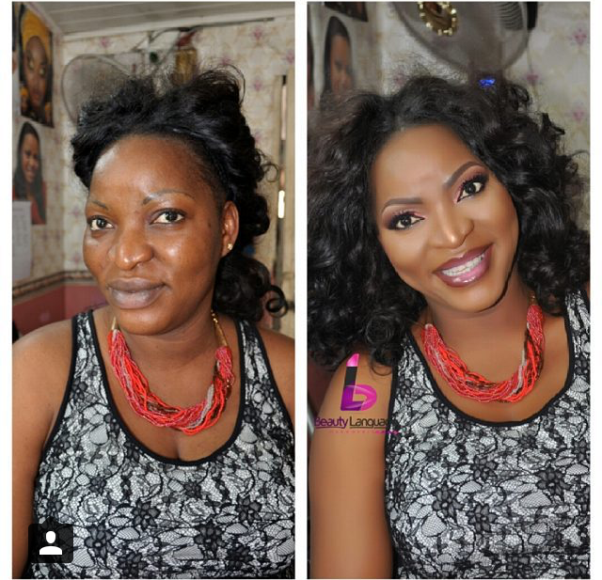 LoveweddingsNG Before and After - Beauty Language Makeover