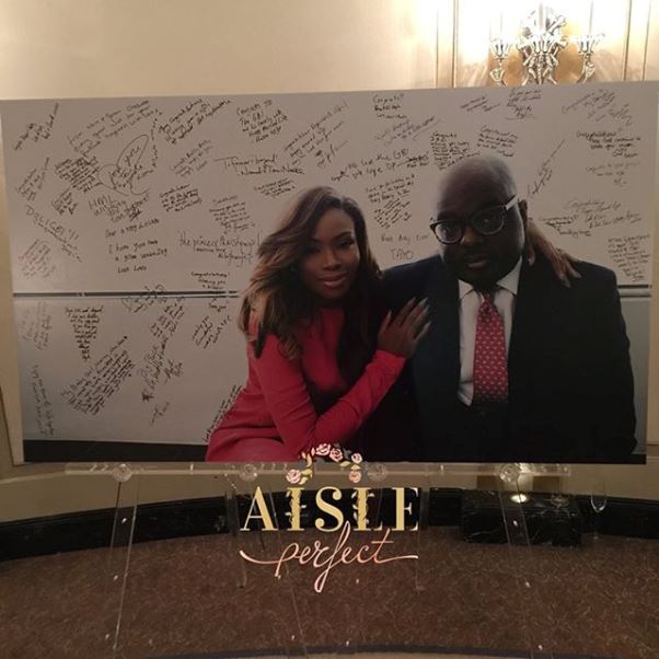 Dolapo Oni Gbite Sijuwade White Wedding Guest Book - LoveweddingsNG