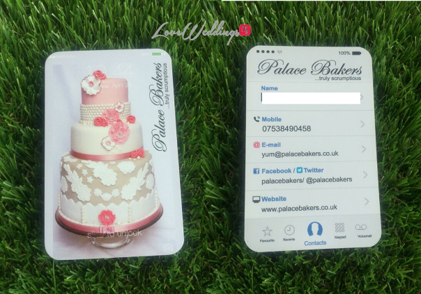 LoveweddingsNG Business Cards - Palace Bakers