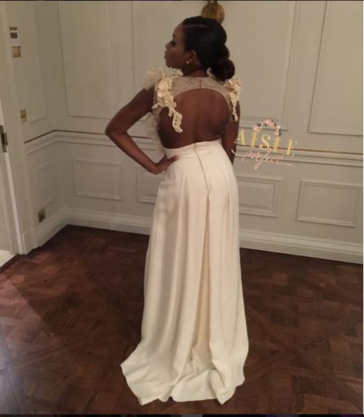 Marcy Dolapo Oni & Gbite Sijuwade's White Wedding LoveweddingsNG - bridal jumpsuit1